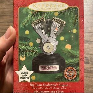 Harley-Davidson Hallmark Keepsake Christmas Engine Ornament